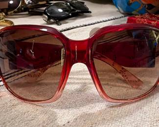 Vtg. Red sunglasses, made in Italy