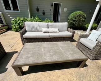  4 pc.  outdoor rattan patio furniture