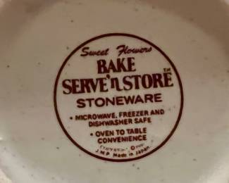 Bake Serve’n Store Stoneware dish set