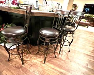 3 of 6 bar stools 