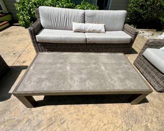  4 pc.  outdoor rattan patio furniture