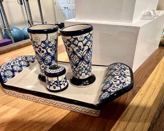 Mexican tequila shot glass serving set,