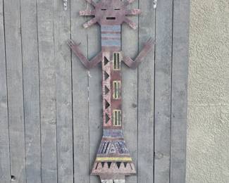 Metal yard art