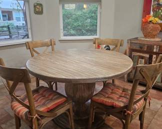 Dining table and chairs