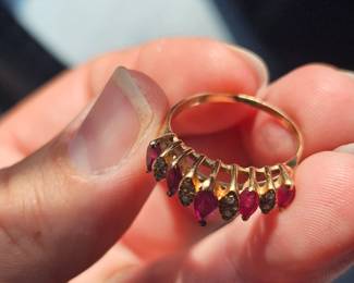 Gold and ruby ring