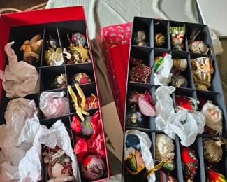 Vintage Christmas ornaments 