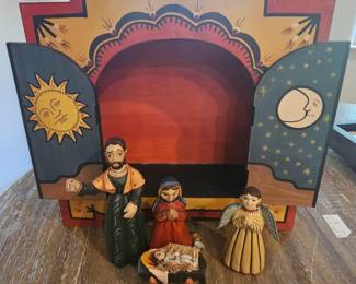 Alexander Girard Wooden Nativity Set – Herman Miller