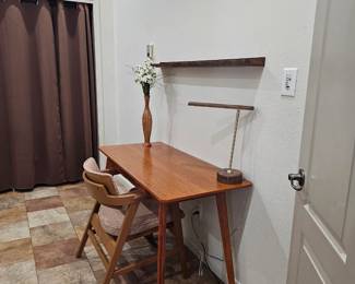 Mid-century modern desk and chair
