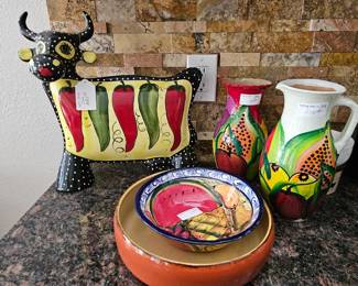 Talavera, cow.