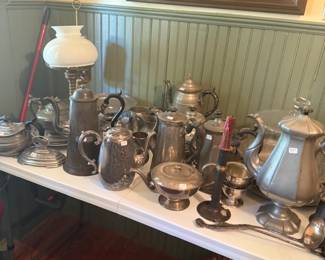 pewter and silverplate