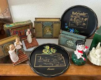 HJ157Vintage Tins And Other Collectibles