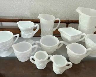 HJ149VVintage Milk Glass Collection