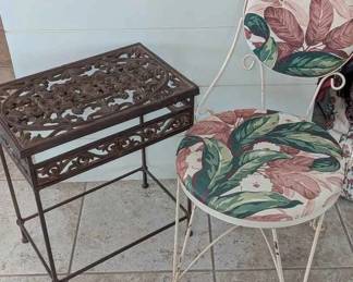 HJ156Heavy Metal Side Table Metal Chair