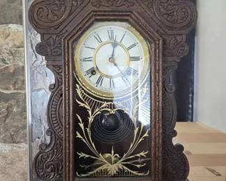 HJ150Gingerbread Mantel Clock by Waterbury