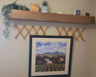 HJ109Framed print with Tuscan Landscape and More