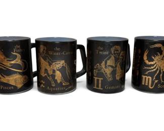 FireKing Zodiac Sign Coffee Mugs