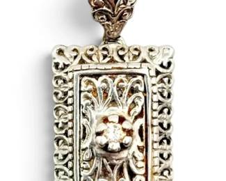 14k White Gold Diamond Pendant 4.74g