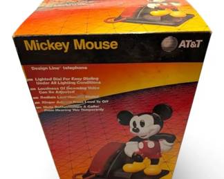 Vintage ATT Disney Mickey Mouse Design Line Telephone