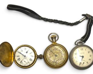 Mechanical Pocket Watches Westclox, Crotox, Bulls Eye