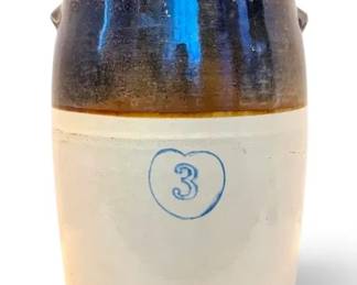 3Gallon TwoToned Stoneware Crock