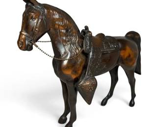 Cast Metal Horse Figurine