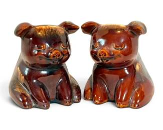 Two Hull Pottery Piggy Banks