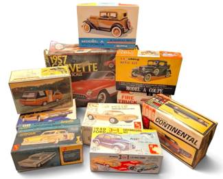 1 16 1 25 Scale Model Car Building Kits Ford, Chevy, Dodge
