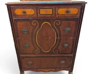 Early1900s Wooden Highboy Dresser