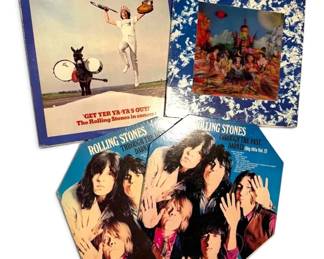 The Rolling Stones Vinyl Records Their Satanic Majesties Request, Through the Past, Darkly, More