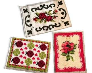 Ladybugs Rose Latch Hook Rugs