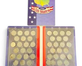 50 States Quarters Collectible Book Coins
