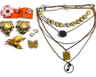 Signed GoldToned Jewelry BSK More