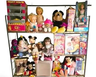 Mystery Vintage Toys Mickey Mouse, Barney, Ronald McDonald, More