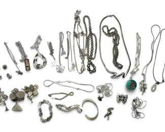 Signed SilverToned Jewelry
