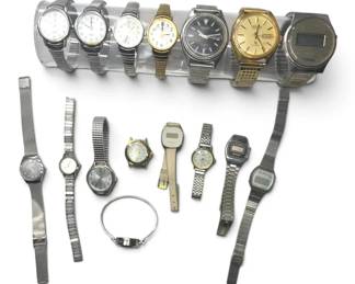 Quartz Digital Watches Seiko, Citizen, Timex, More