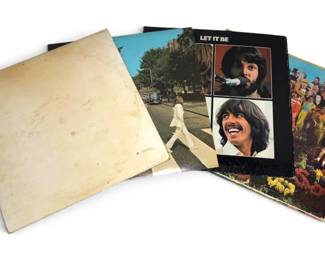 The Beatles White Album, Sgt Pepper, Let It Be, Abbey Road Vinyl Records