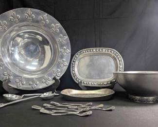 17WH101VVintage Pewter Serveware