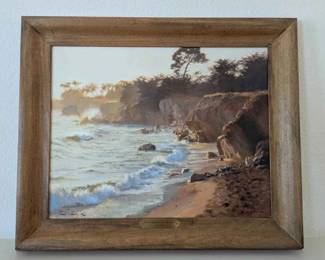 CL101RVSundown At Sea Ranch Print by June Carey