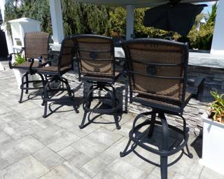6 outdoor swivel bar stools