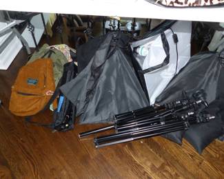 Backpacks, tripods