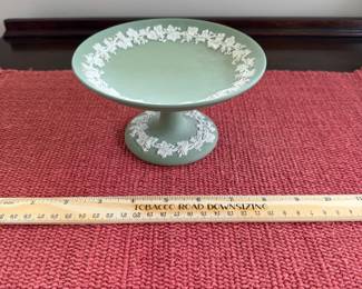 B113 - $20. Wedgwood Compote. Measures 6" x 3.5" tall. 