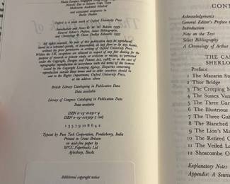 B100 - $180. The Oxford Sherlock Holmes 1993 Book Set. Includes original box. 
