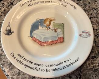 B77 - $50. Wedgwood Peter Rabbit Set. 