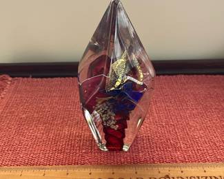 B140 - $45. Paperweight Signed "WGA 9128" Mongle. Measures 7.5" tall. 