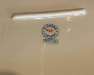 B17 - $225. Limoges China Set. Some pieces have significant wear and others are in excellent condition. Great if you need more pieces!(Has stamps from CH Field Haviland Limoges & M. Redon Limoges Special)