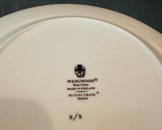 B33 - $350. Wedgwood Kutani Crane. Service for 6 with extras. 