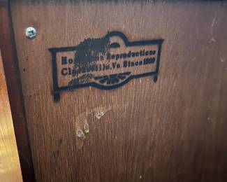 B4 - $60. Howerton Reproductions Wooden 4 Drawer Filing Cabinet. Measures 37" wide x 24" deep x 37.25" tall. Very sturdy and drawers slide easily. 