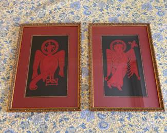 B49 - $100. PAIR of Steven Doyle Killarney Prints. Measures 18" x 25" framed. 