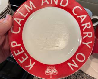 B71 - $20. Creative Tops Ltd. "Keep Calm and Carry On" Afternoon Tea Set. 
