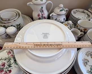 B69 - $425. Villeroy & Boch Botanica. Dishwasher & Microwave Safe. This was an "everyday" set so some pieces do show wear (and may not be counted in the piece count if they have a chip or significant markings)